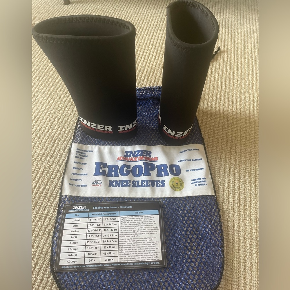 Inzer Ergo Knee Sleeves - Medium